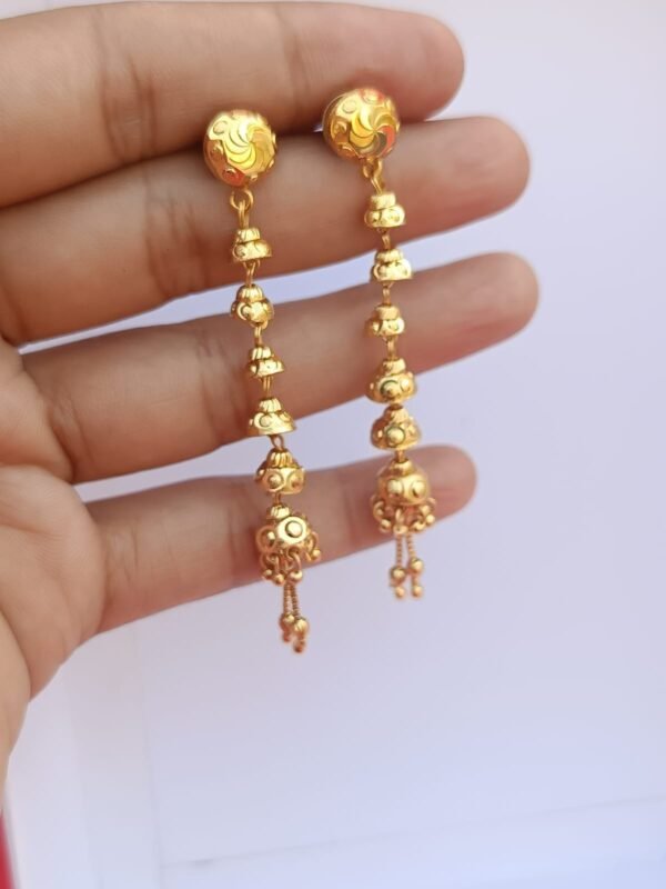 Discover LC Imitation's Premium Quality 2 Gram Gold Forming Suidhaga Earrings