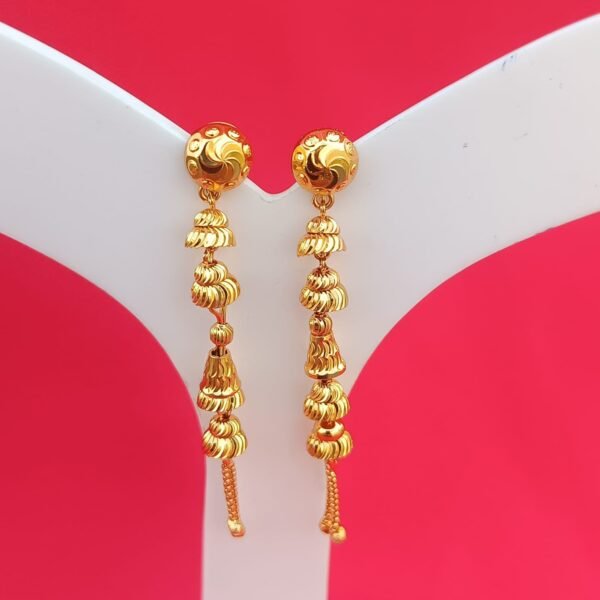 Discover the Elegance of LC Imitation's 2 Gram Gold Forming Suidhaga Earrings