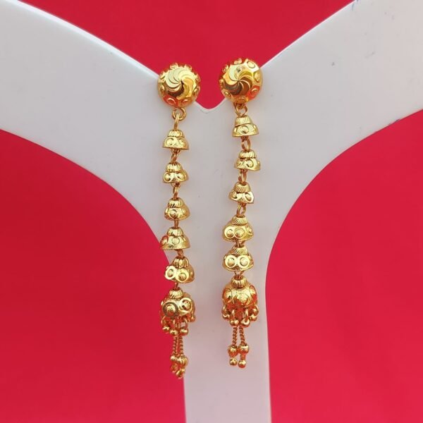 Discover LC Imitation's Premium Quality 2 Gram Gold Forming Suidhaga Earrings