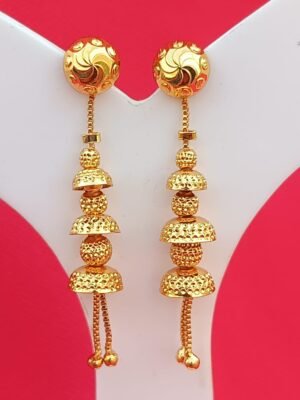 Experience Elegance with LC Imitation's 2 Gram Gold Forming Suidhaga Earrings