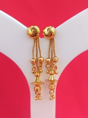 Exquisite 2 Gram Gold Forming Suidhaga Earrings: A Touch of Elegance