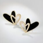Stunning Korean Western Partywear: LC Imitation's American Diamond Earrings for Women and Girls