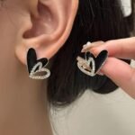 Stunning Korean Western Partywear: LC Imitation's American Diamond Earrings for Women and Girls