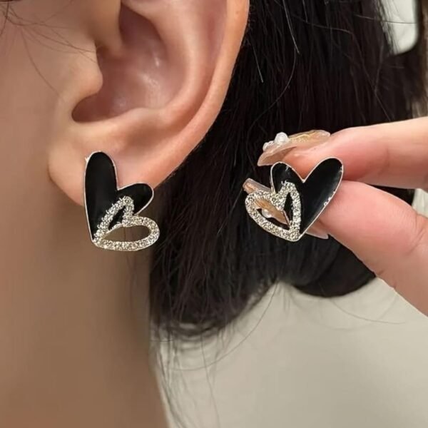 Stunning Korean Western Partywear: LC Imitation's American Diamond Earrings for Women and Girls