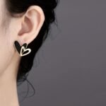 Stunning Korean Western Partywear: LC Imitation's American Diamond Earrings for Women and Girls