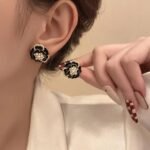 Stylish Korean Western Partywear Black Studs for Women and Girls