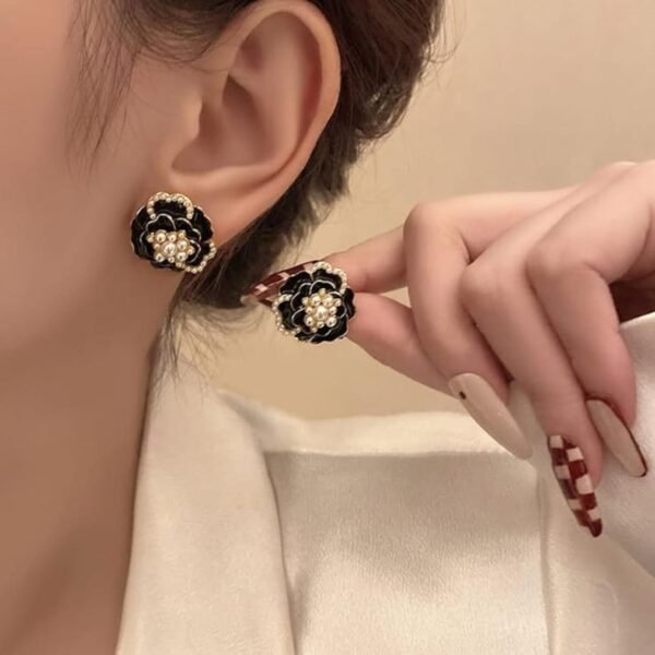 Stylish Korean Western Partywear Black Studs for Women and Girls