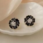 Stylish Korean Western Partywear Black Studs for Women and Girls
