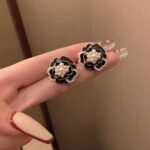 Stylish Korean Western Partywear Black Studs for Women and Girls