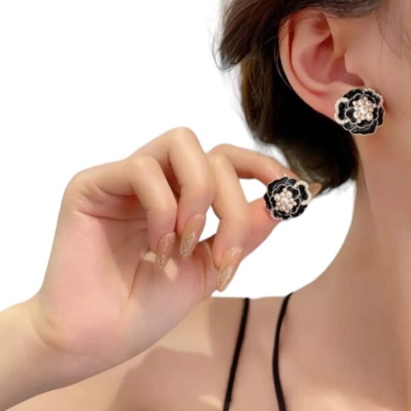 Stylish Korean Western Partywear Black Studs for Women and Girls