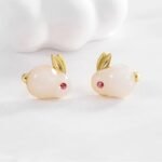 LC Imiation's Cute Opal Rabbit Stud Earrings: A Must-Have for Women and Girls