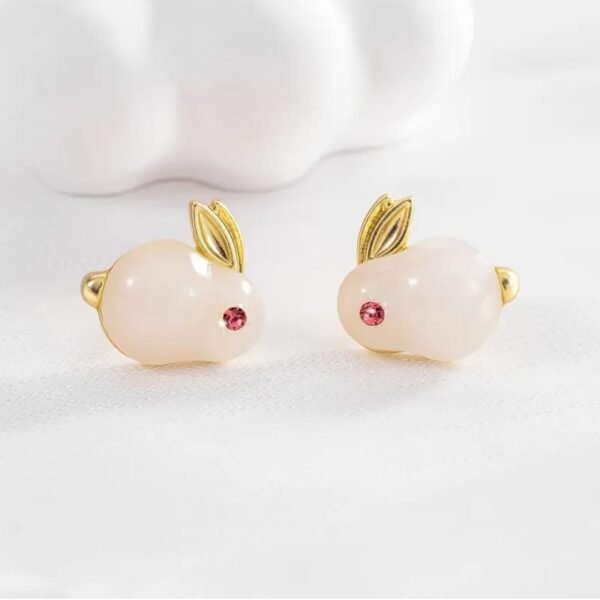 LC Imiation's Cute Opal Rabbit Stud Earrings: A Must-Have for Women and Girls