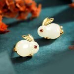 LC Imiation's Cute Opal Rabbit Stud Earrings: A Must-Have for Women and Girls