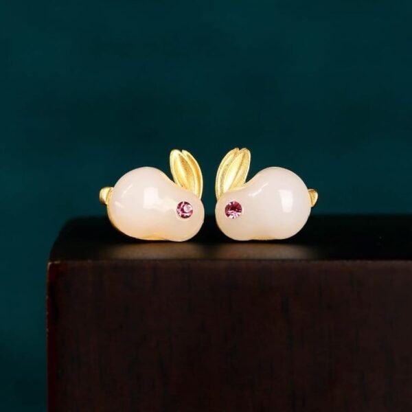 LC Imiation's Cute Opal Rabbit Stud Earrings: A Must-Have for Women and Girls