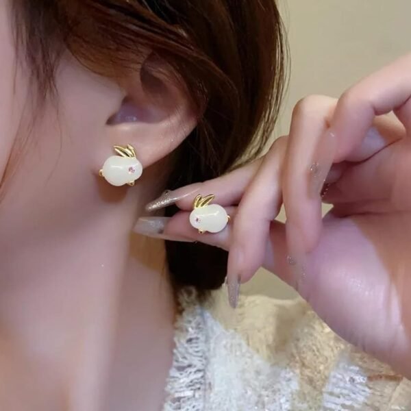 LC Imiation's Cute Opal Rabbit Stud Earrings: A Must-Have for Women and Girls