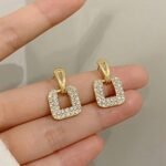 Embrace Elegance with LC Imitation's Trendy Korean Western Partywear Unique Design AD/CZ Stone Earrings for Women and Girls