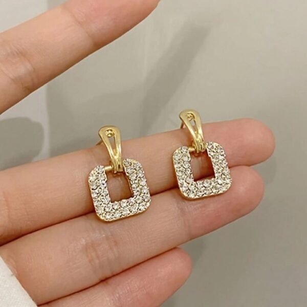 Embrace Elegance with LC Imitation's Trendy Korean Western Partywear Unique Design AD/CZ Stone Earrings for Women and Girls