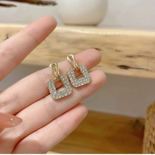 Embrace Elegance with LC Imitation's Trendy Korean Western Partywear Unique Design AD/CZ Stone Earrings for Women and Girls