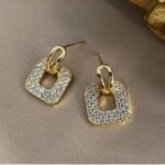 Embrace Elegance with LC Imitation's Trendy Korean Western Partywear Unique Design AD/CZ Stone Earrings for Women and Girls