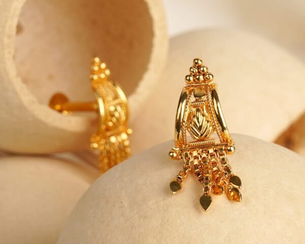 Elegant LC Imitation 2 Grams Gold Forming Suidhaga Earrings for Women: A Stylish and Durable Choice