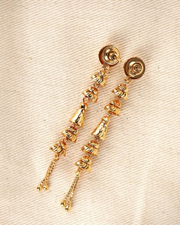 Elegant and Durable: LC Imitation's 2 Grams Gold Forming Suidhaga Earrings for Women