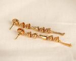 Elegant and Durable: LC Imitation's 2 Grams Gold Forming Suidhaga Earrings for Women