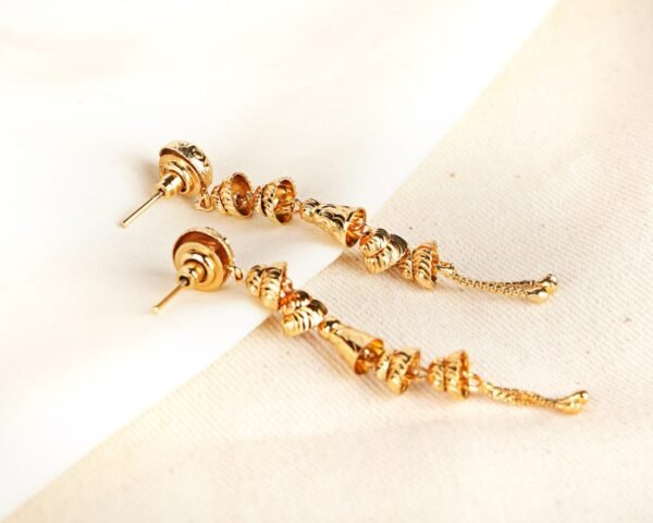 Elegant and Durable: LC Imitation's 2 Grams Gold Forming Suidhaga Earrings for Women