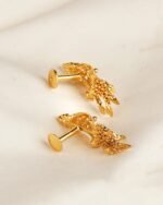 Elegant LC Imitation 2 Grams Gold Forming Suidhaga Earrings for Women: A Stylish and Durable Choice