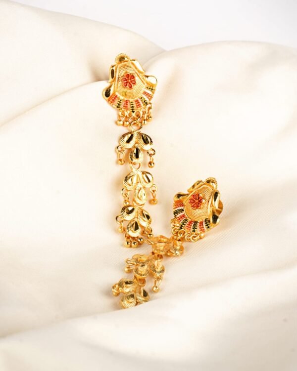 Elegant LC Imitation 2 Grams Gold Forming Earrings for Women