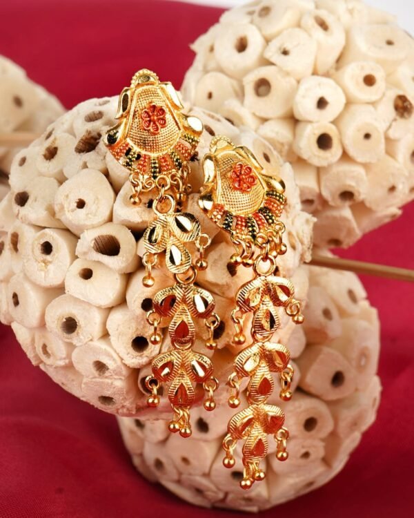 Elegant LC Imitation 2 Grams Gold Forming Earrings for Women