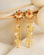 Elegant LC Imitation 2 Grams Gold Forming Earrings for Women