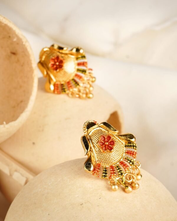 Elegant LC Imitation 2 Grams Gold Forming Earrings