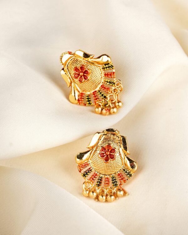 Elegant LC Imitation 2 Grams Gold Forming Earrings