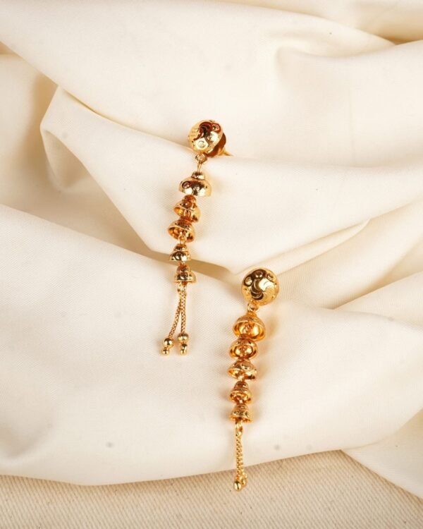 Elegant LC Imitation 2 Grams Gold Forming Suidhaga Earrings for Women