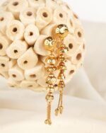 Elegant LC Imitation 2 Grams Gold Forming Suidhaga Earrings for Women