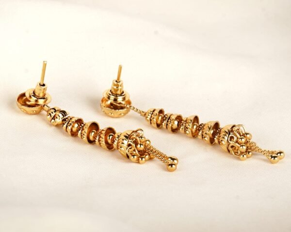 Elegant 2 Grams Gold Forming Suidhaga Earrings for Women