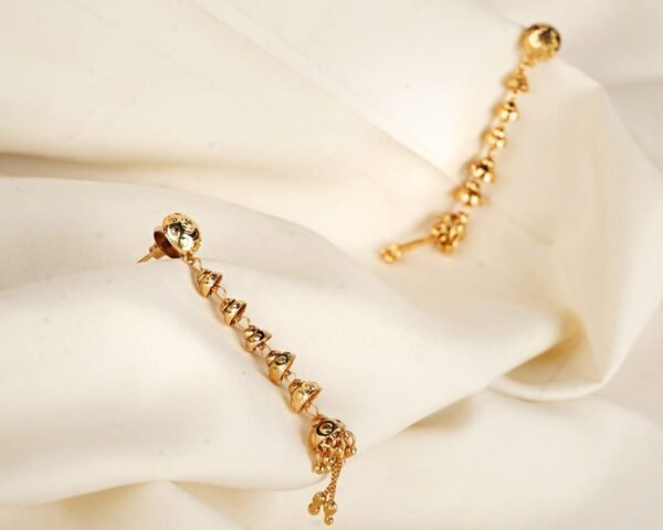 Elegant 2 Grams Gold Forming Suidhaga Earrings for Women