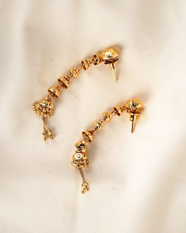 Elegant 2 Grams Gold Forming Suidhaga Earrings for Women