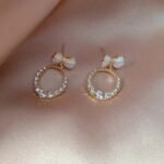 Elegant Style with LC Imitation's Korean Western Partywear AD/CZ Earrings