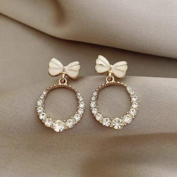 Elegant Style with LC Imitation's Korean Western Partywear AD/CZ Earrings