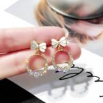 Elegant Style with LC Imitation's Korean Western Partywear AD/CZ Earrings