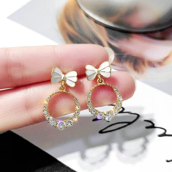 Elegant Style with LC Imitation's Korean Western Partywear AD/CZ Earrings