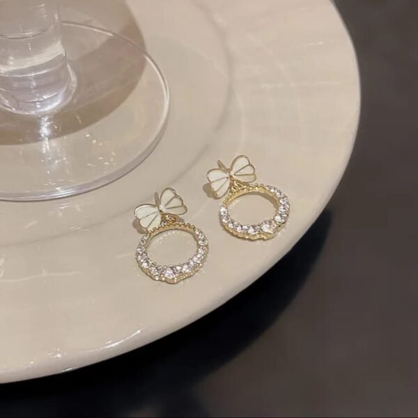 Elegant Style with LC Imitation's Korean Western Partywear AD/CZ Earrings