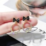 Elegant Korean Western Partywear Earrings with AD/CZ Stones: Perfect for Women and Girls