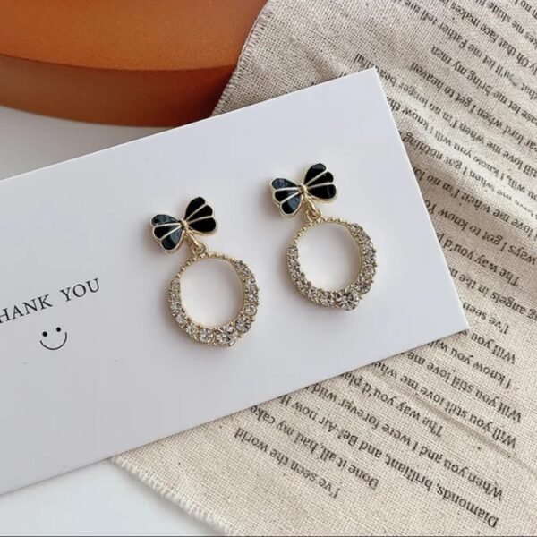 Elegant Korean Western Partywear Earrings with AD/CZ Stones: Perfect for Women and Girls