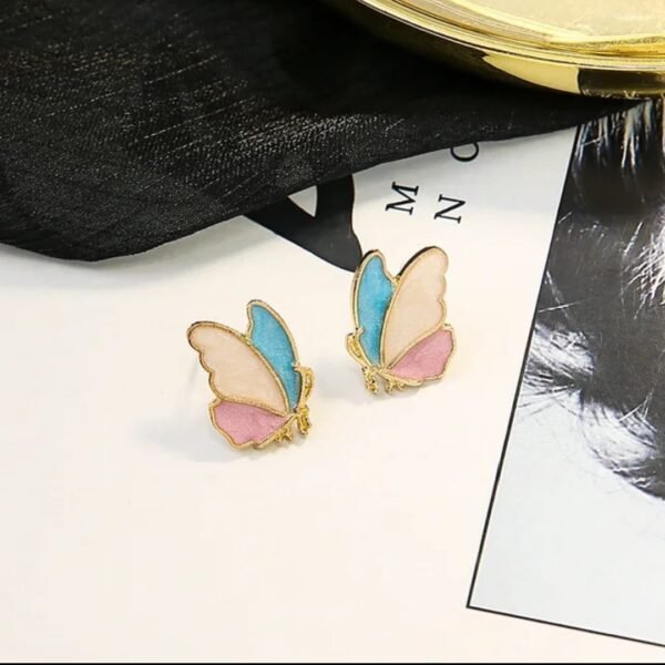 Elegant Korean Western Partywear Butterfly Stud Earrings for Women and Girls