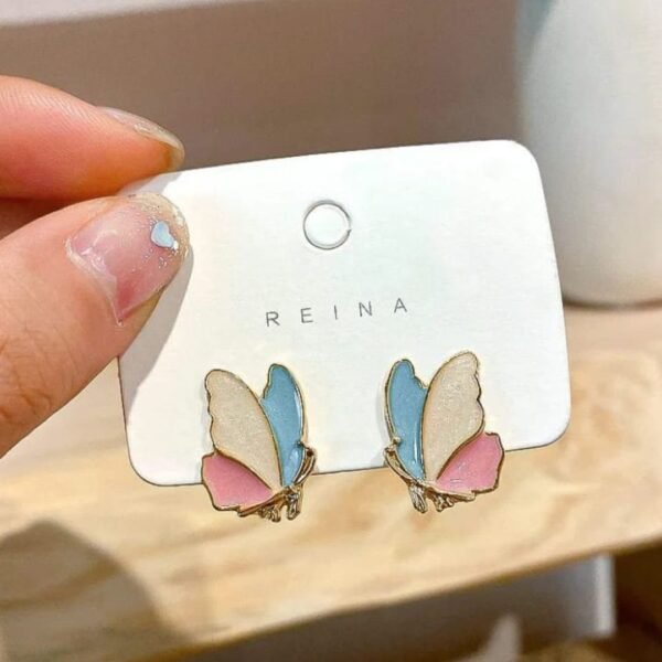 Elegant Korean Western Partywear Butterfly Stud Earrings for Women and Girls