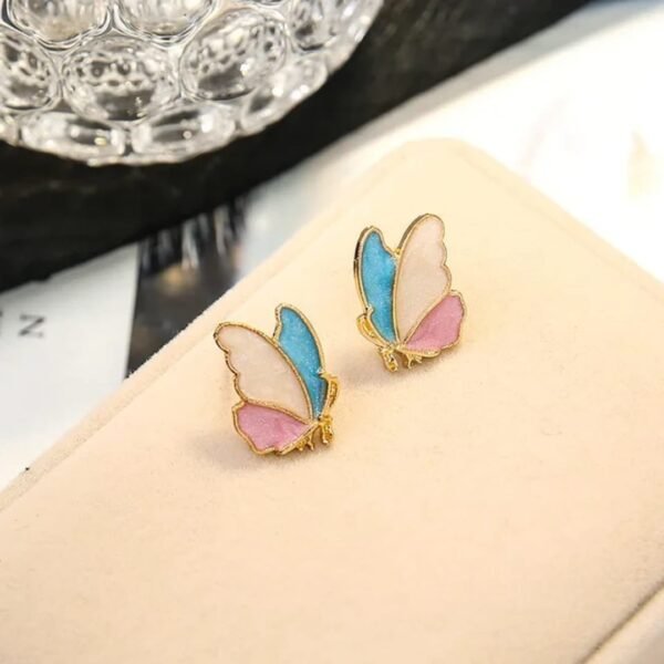 Elegant Korean Western Partywear Butterfly Stud Earrings for Women and Girls