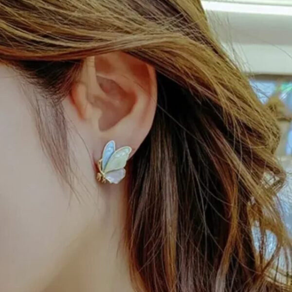 Elegant Korean Western Partywear Butterfly Stud Earrings for Women and Girls