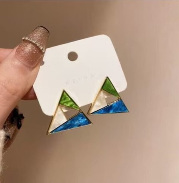 Add Glamour to Your Look with LC Imitation’s Triangle Shape Korean Western Partywear Studs
